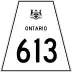 Highway 613 marker