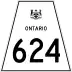 Highway 624 marker