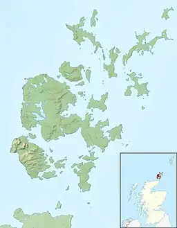 Eday is located in Orkney Islands