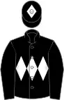 Black, white triple diamond, diamond on cap