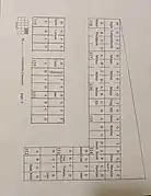 Ninth section of the cemetery map