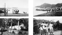 Image 14United States' rescue effort at St. Vincent, 1902, following an eruption of the volcano at La Soufrière. (from History of the Caribbean)