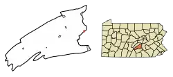 Location of New Buffalo in Perry County, Pennsylvania.