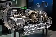 Cutaway of a Porsche 971 Panamera ZF gearbox