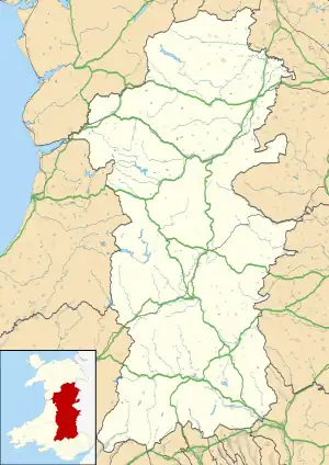 Dolanog is located in Powys