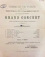 Grand Concert, Kiosque de la Grand'Place, Commune de Tubize, Belgium, 22 November 1918 (Imperial War Museum).