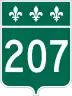 Route 207 marker