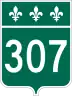 Route 307 marker