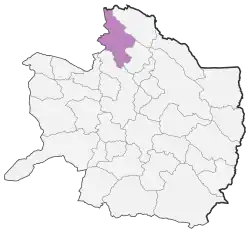 Location of Quchan County in&nbsp;Razavi&nbsp;Khorasan&nbsp;province