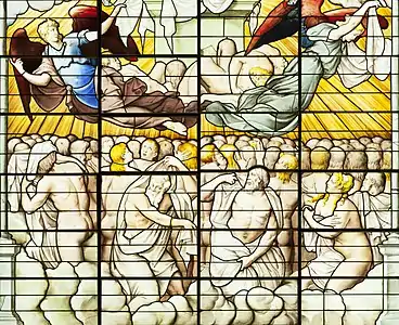 Angels distributing white robes to the saintly (Bay 5)