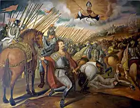 Saint Augustine appears to the Duke of Mantua, by Miguel de Santiago (17th century)