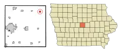 Location of Zearing, Iowa