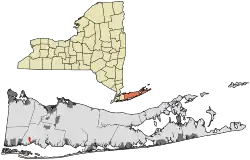 Location within Suffolk County.