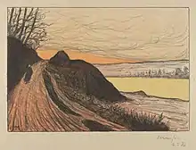 The Road from Gaud, lithograph (1893)