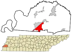 Atoka, Tennessee within Tipton County