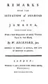 Scan of title page of Remarks upon the situation of Negroes in Jamaica, 1788 by William Beckford, jun