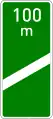 Π-90γDistance marker before an exit (100 m)