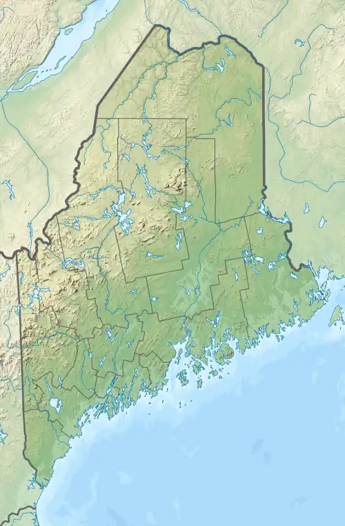 Loring AFB (KLIZ) is located in Maine