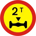 Axle weight limit