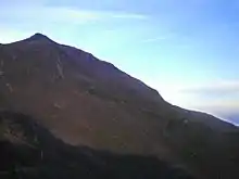 Unnamed lesser peak, viewed from Kem Botak