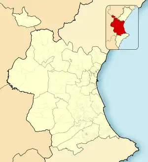 Burjassot is located in Province of Valencia