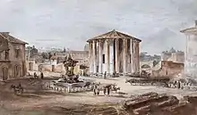 Rome, the Temple of Hercules Victor (c. 1817)