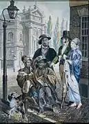 "Worldly Folk" Questioning Chimney Sweeps and Their Master before Christ Church, Philadelphia