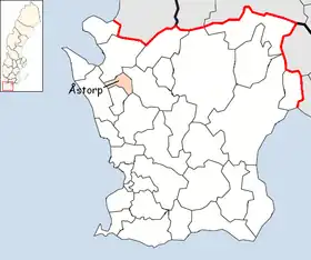 Localisation de Åstorp