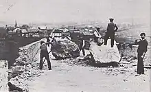 éboulement de 1937 RN 90 repère 1