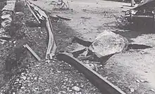 éboulement de 1977 repère