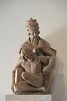 Pape et Christ mort.