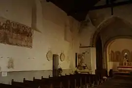 Les peintures murales du XIVe&nbsp;siècle.