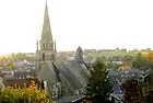 Vue de l'église Notre-Dame et du centre-ville.