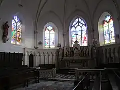 Le chœur de l'église.