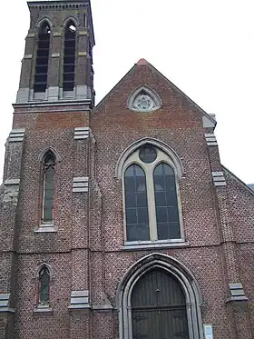 L'église Saint-Jean-Baptiste, à Bois-d'Haine.