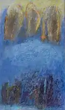 Rythme, acrylique sur toile, 55x33cm, 2011.