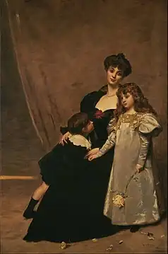 Madame Feydeau et ses enfants, 1897,musée national de l'Art occidental, Tokyo.