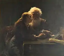 Émile Renard, La Mauvaise nouvelle, XIXe&nbsp;siècle.