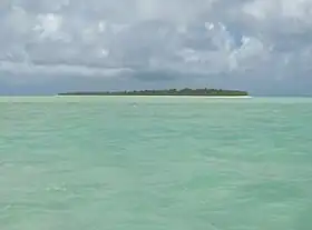 Vue de l'île aux Cocos.
