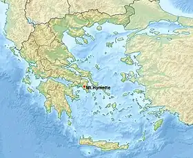 L'Hymette, à l'est d'Athènes