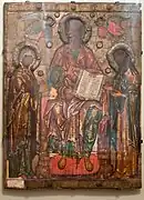 Deisis. Milieu du XIVe siècle. Musée russe. Pskov