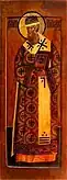 Icône du métropolite Alexis, peintre inconnu, école de Novgorod, milieu du XVIIe&nbsp;siècle