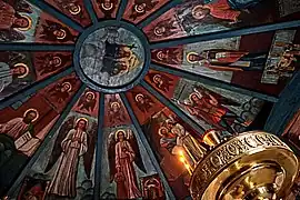 Fresque de l'intérieur de la chapelle.