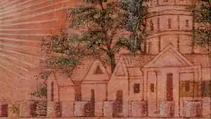 Partie supérieure droite. Fragment de la Jérusalem céleste.