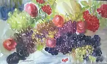 «Nature morte avec melon et raisin», (2000)