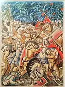 Ivan Padalka&nbsp;(uk), esquisse pour une illustration destinée au Le Dit de la campagne d'Igor, 1928.