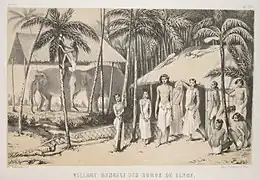 Village bengali des bords du Gange.