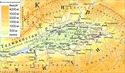 Carte de la vallée en russe.