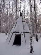 Tente du camp des Evenks.