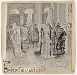 Frontispice pour Frédégonde (1895), Paris, BnF.